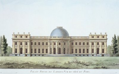 Royal Palace at Laeken, View from the Park, from 